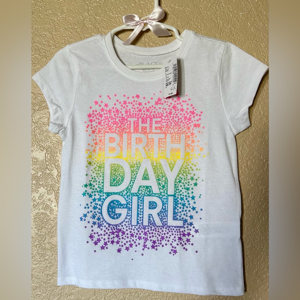 Rainbow Birthday Girl Tee